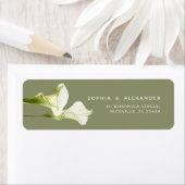 Return Address Label Calla Lilies Wedding. (Insitu)