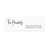 Return Address Label | Modern Minimal Mail Labels (Voorkant)