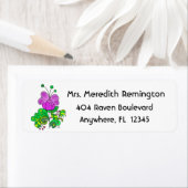 Return Address Label Whimsical Flower (Insitu)