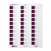 Return Address Labels Saguaro Sunset (Full Sheet)