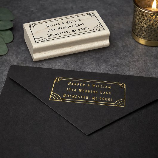 Return address stamp 	rubberstempel