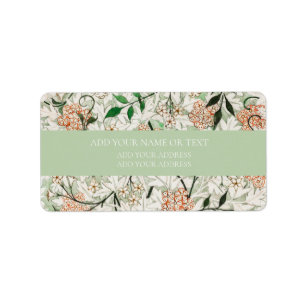 RETURN ADRES LABEL : WILLIAM MORRIS :