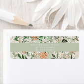 RETURN ADRES LABEL : WILLIAM MORRIS : JASMINE (Insitu)