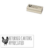RETURNED CARTONS APPRECIATED 	RUBBERSTEMPEL (Gestempeld)
