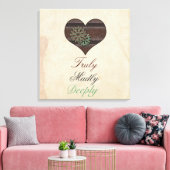 Reuly Madly Deeply Steampunk Heart Wrapped Canvas Afdruk (Insitu (Woonkamer))
