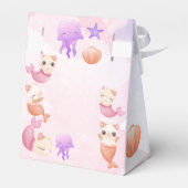 Reumaïde kattenmeisje, schattige verjaardag bedankdoosjes (Achterkant)