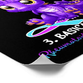 Reumatoïde artritis Bewustingsdraak Ik heb drie Poster (Hoek)