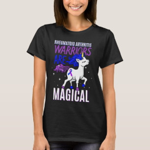 Reumatoïde Artritis Warrior Magische Eenhoorn Purp T-shirt