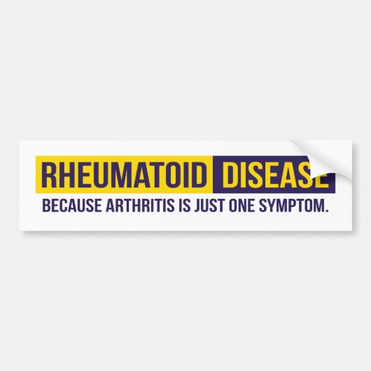 Reumatoïde Bumpersticker (Voorkant)