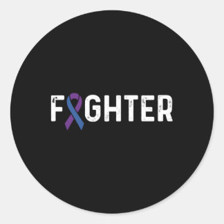 Reumatoïde Tritis Awareness Ribbon RA Fighter Ronde Sticker