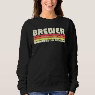 Reun van de brouwerij Surname Retro 80-90 jaar Trui