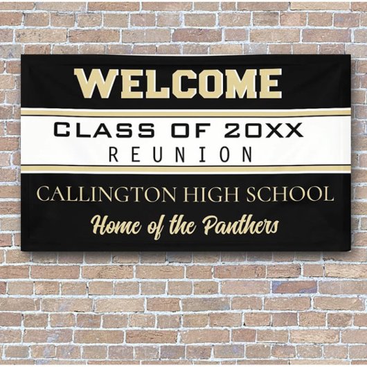 Reünie! AANGEPASTE klasse reünie banner