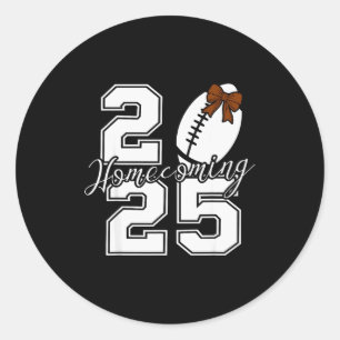 Reünie Hoco 2025 School Team Spirit Thuiswedstrijd Ronde Sticker