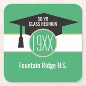 Reünie! Onderzetters voor aangepaste reünie (Voorkant)