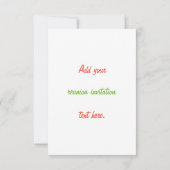 Reünie ontwerp kaart (Achterkant)