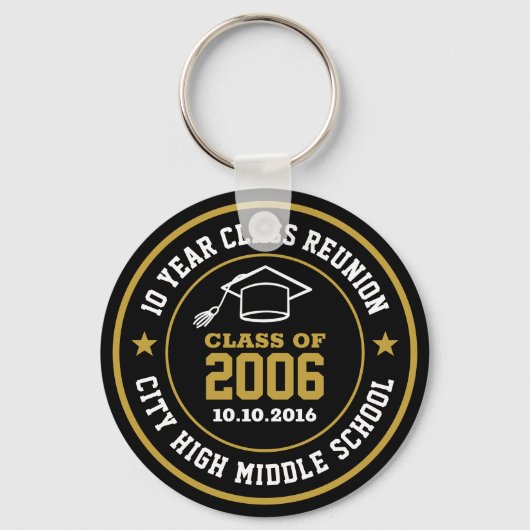 Reünie op de middelbare school, Afstuderen jaar Sleutelhanger (Voorkant)
