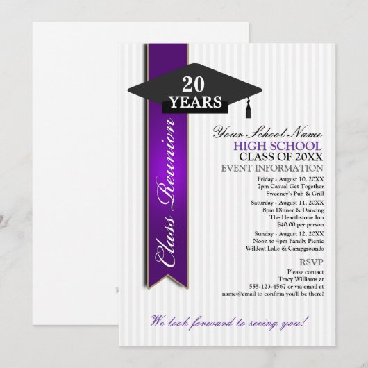 Reünie op hoog niveau kaart (Voorkant / Achterkant)