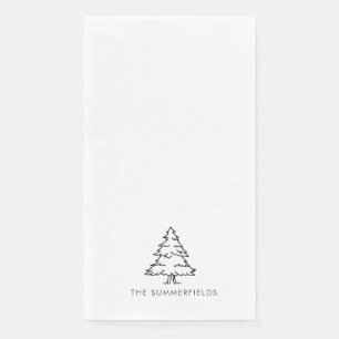 Reünie over kerstboomvakantie servet