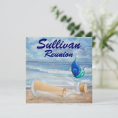 Reünie - Stranduitnodiging - SRF Kaart (Staand voorkant)