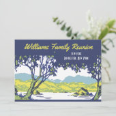 reünie van de retroboom kaart (Staand voorkant)