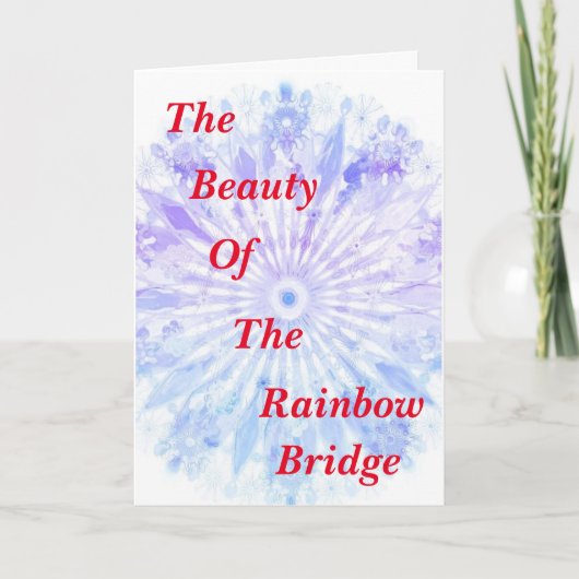 Réunion Au Pont Arc-En-Ciel Carte Pliée 5" X 7" (Devant)