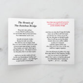 Réunion Au Pont Arc-En-Ciel Carte Pliée 5" X 7" (Intérieur)