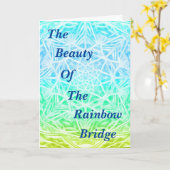 Réunion Au Pont Arc-En-Ciel Carte Pliée YGB (Fleur jaune)