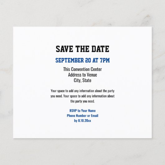 Réunion de classe Enregistrer la feuille de date (Dos)