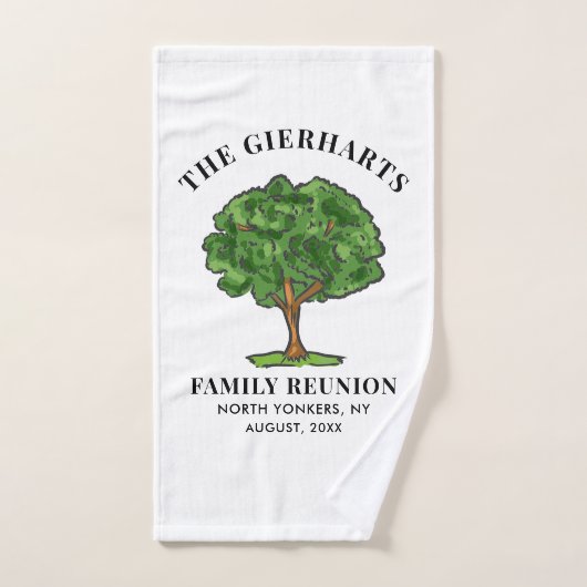 Réunion de famille arbre généalogique cousins se r (Serviette à main)