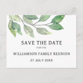 Réunion de famille Verdure Carte de rappel (Devant)