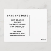 Réunion Enregistrer la date carte postale (Dos)