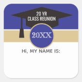 Réunion ! Étiquette de nom de classe de retrouvail (Devant)