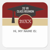 Réunion ! Étiquette de nom de réunion de classe pe (Devant)