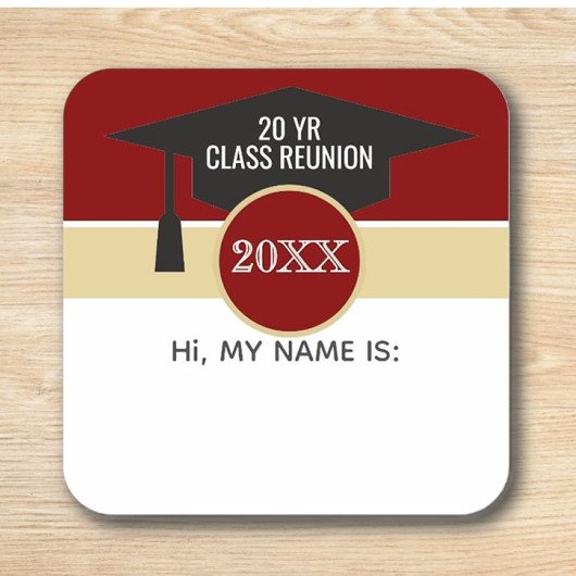Réunion ! Étiquette de nom de réunion de classe pe