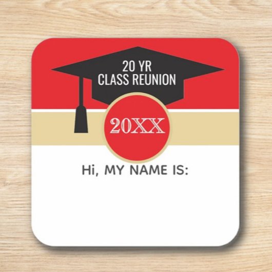 Réunion ! Étiquette de nom de réunion de classe pe