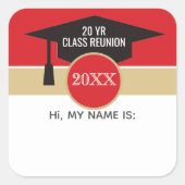 Réunion ! Étiquette de nom de réunion de classe pe (Devant)