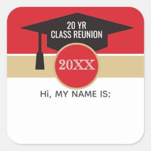 Réunion ! Étiquette de nom de réunion de classe pe