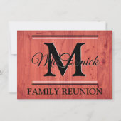 Réunion familiale Enregistrer la date Faire-part M (Dos)