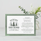 Réunion familiale Forêt rustique Invitation (Debout devant)