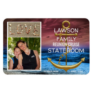 Reunion foto van Anchor Cruise Stateroom Deurmarke Magneet