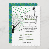 Reunion Invitation Kaart (Voorkant / Achterkant)