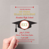 Reunion Invite! Acrylic Class Reunion invitation (In situ (ordinateur de poche))