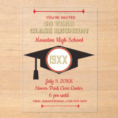 Reunion Invite! Acrylic Class Reunion invitation (Recto)