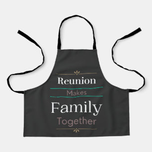 Reunion maakt familie samen schort