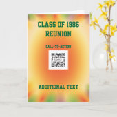 Réunion Modèle Classe Carte de voeux (Fleur jaune)