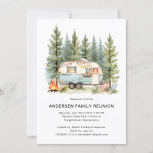 Réunion Moderne Forêt Rustique Simple Invitation