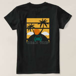 Reunion Road Trip op achteren en voorzijde T-shirt