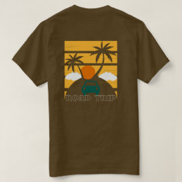 Reunion Road Trip op achteren en voorzijde T-shirt