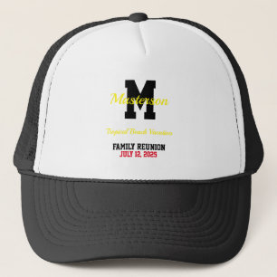 Reunion Tropical Vacation Family Reunion Getaway Trucker Pet