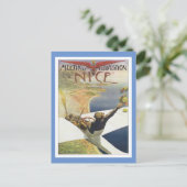 Réunion vintage D'aviation Nice Carte postale (Debout devant)
